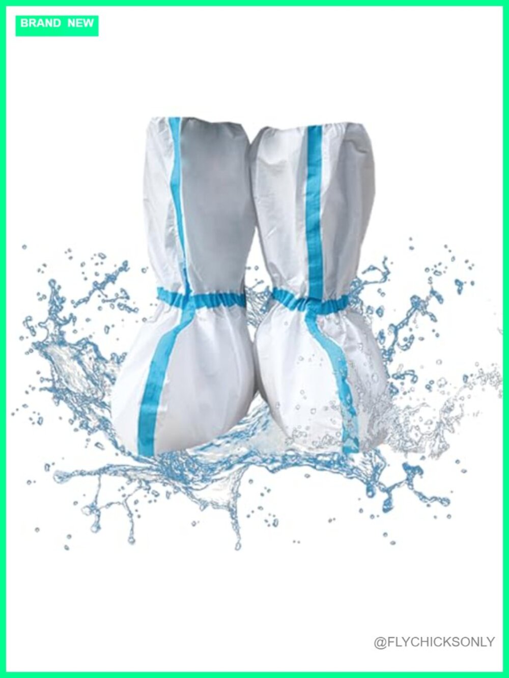 Hazmat Shoe Covers 7 Pairs Disposable Boot Foot Covers Reusable Non-Slip